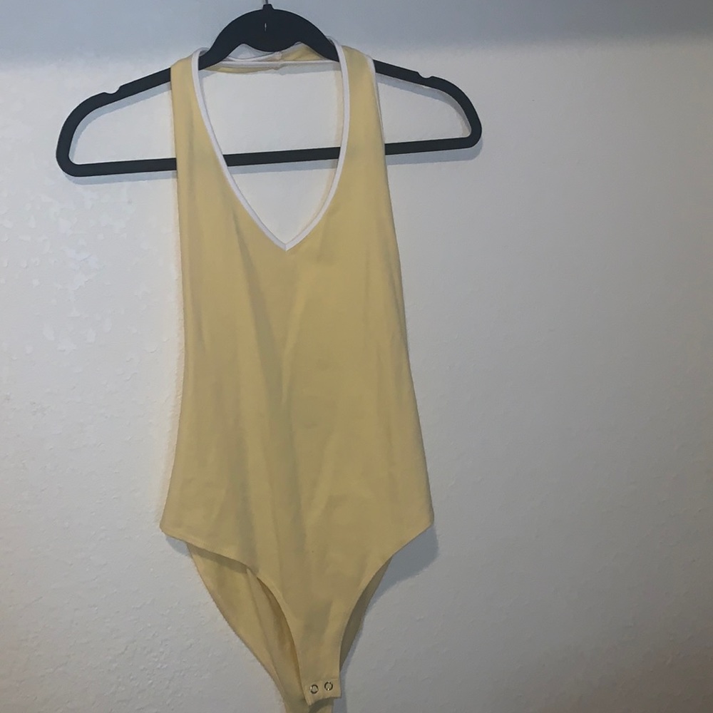Yellow bodysuit